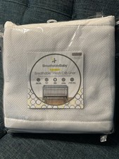 BreathableBaby Breathable Mesh Crib White Liner New In Package Solid End Cribs