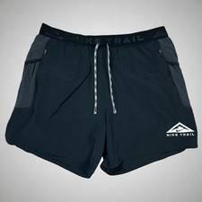 Nike Trail Second Sunrise 5" Brief-Lined Running Shorts Black DV9311-010 Men  s M