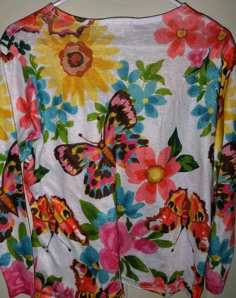 Milano женщин бабочка со стразами верхний L длинным рукавом полиэстер большой v-образным вырезом - Изображение 4 из 4