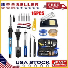 80W Electric Soldering Iron Welding Gun Tool Kit Solder Wire Desoldering Pump