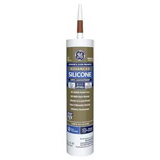 Ge 2813701 Silicone Sealant, 10 Oz, Cartridge, Brown, Silicone Base, Advanced
