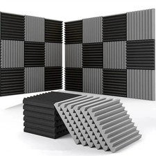 12/24/96 Acoustic Foam Panel Wedge Studio Soundproofing Noise Absorb Wall Tiles