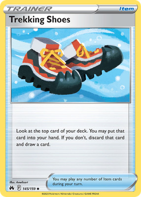 Trekking Shoes 145/159 Crown Zenith Uncommon Pokemon NM/M