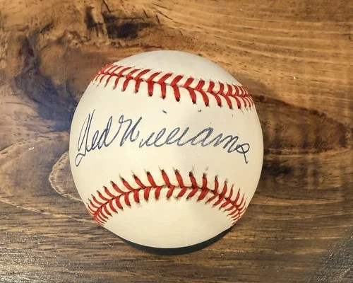 Ted Williams Signed OML Baseball w/Beckett Hologram & LOA