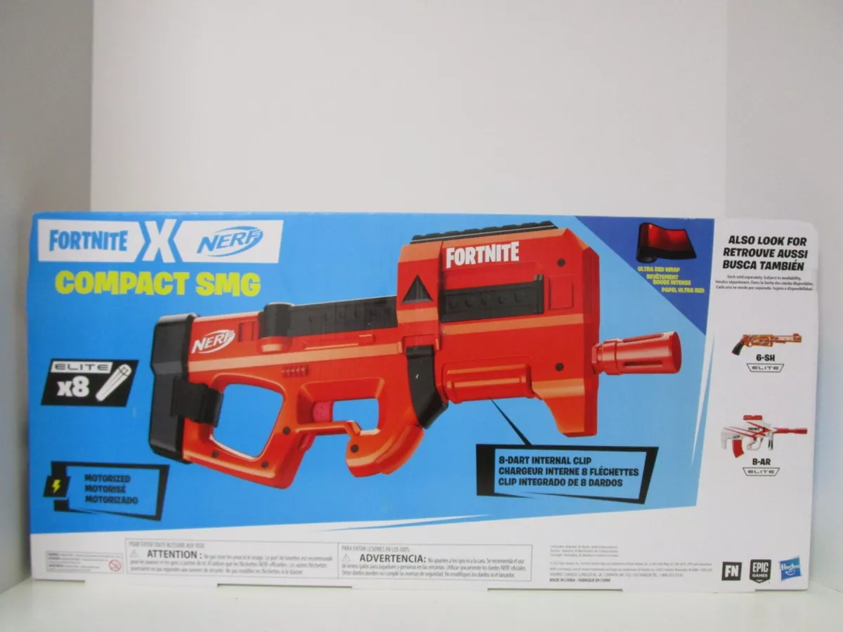 NERF Fortnite Compact SMG Motorized Dart Blaster