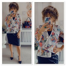 Joseph Ribkoff Beautiful Floral Jacket Uk Size 10