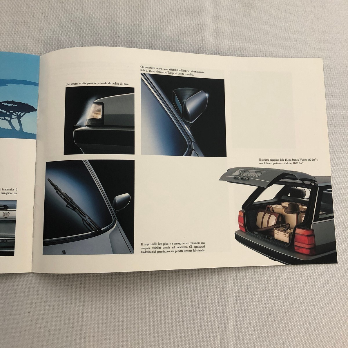 Lancia Thema Station Wagon Car Sales Brochure Catalog ITALIAN Text