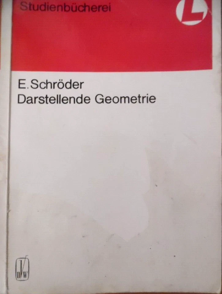 DARSTELLENDE GEOMETRIE Mathematik für Lehrer Studienbücherei 1976 DDR-Schulbuch - Bild 1 von 4