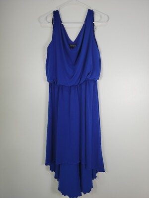 enfocus studio blue dress En Focus Studio Floral Sleeveless Maxi Dress Women's Size 6 Nearly Collectibles