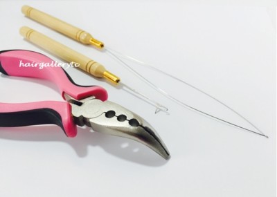 Feather Hair Extension Tool Kit for Micro Hair Beads I Tip Loop Hook Pliers  USA