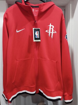 Nike Men L Houston Rockets NBA Showtime Jacket 75th