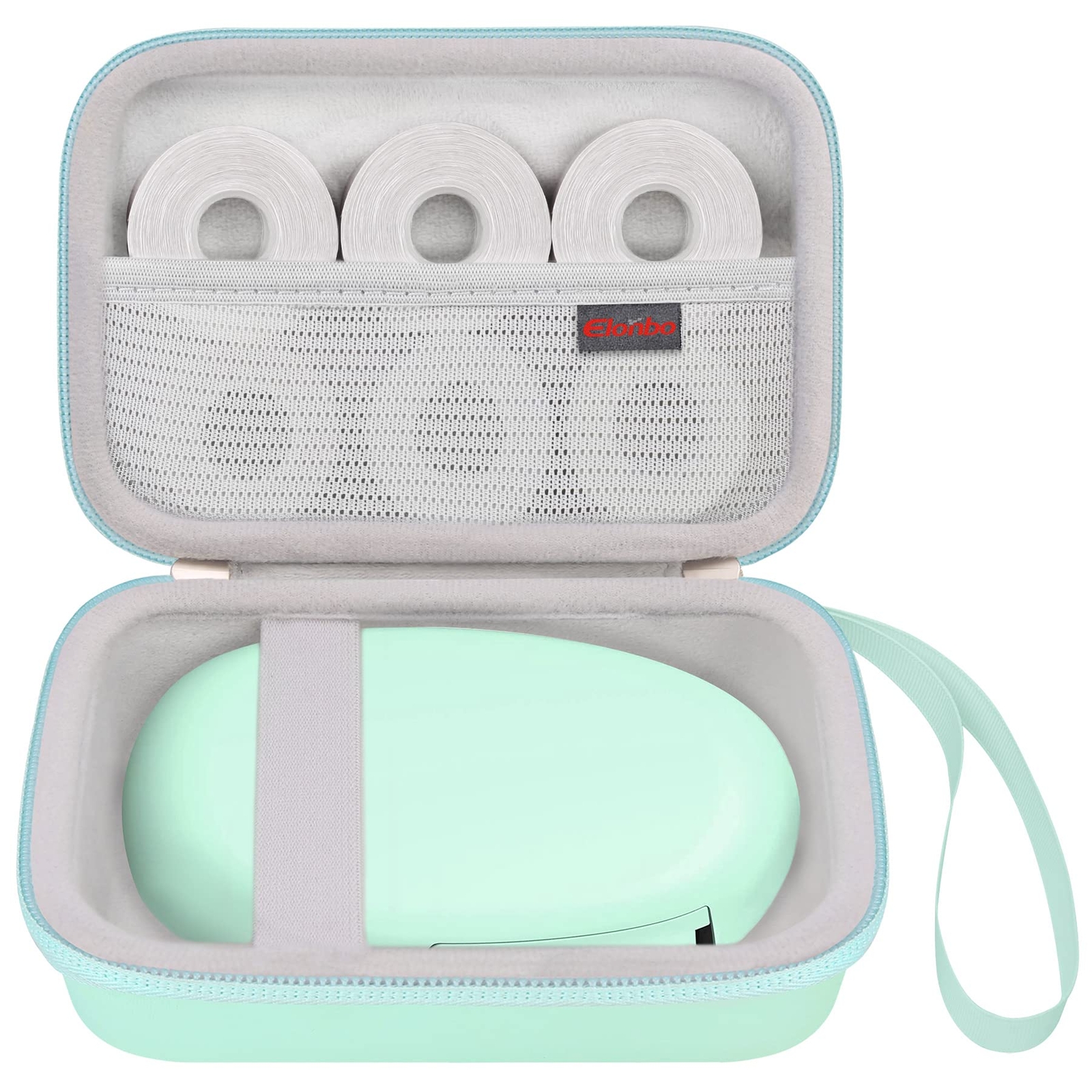 SUPVAN E10 Mini Bluetooth Label Printer Case with Extra Storage-image