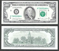 1990 $100 RICHMOND FEDERAL RESERVE NOTE ~ SUPERB MARGINS CRISP UNCIRCULATED