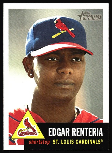 2002 Topps Heritage Edgar Renteria #41 card