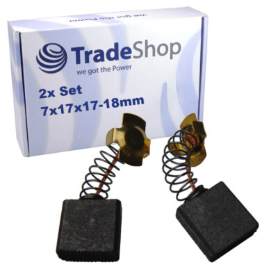 2x Motorkohlen Kohlebürsten 7x17x18mm für Hitachi G23SF G23SR H65 H65S M12SA