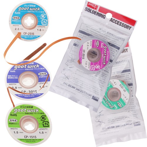 5pcs Copper Soldering Wick BGA Desoldering Wire Braid Solder Remover