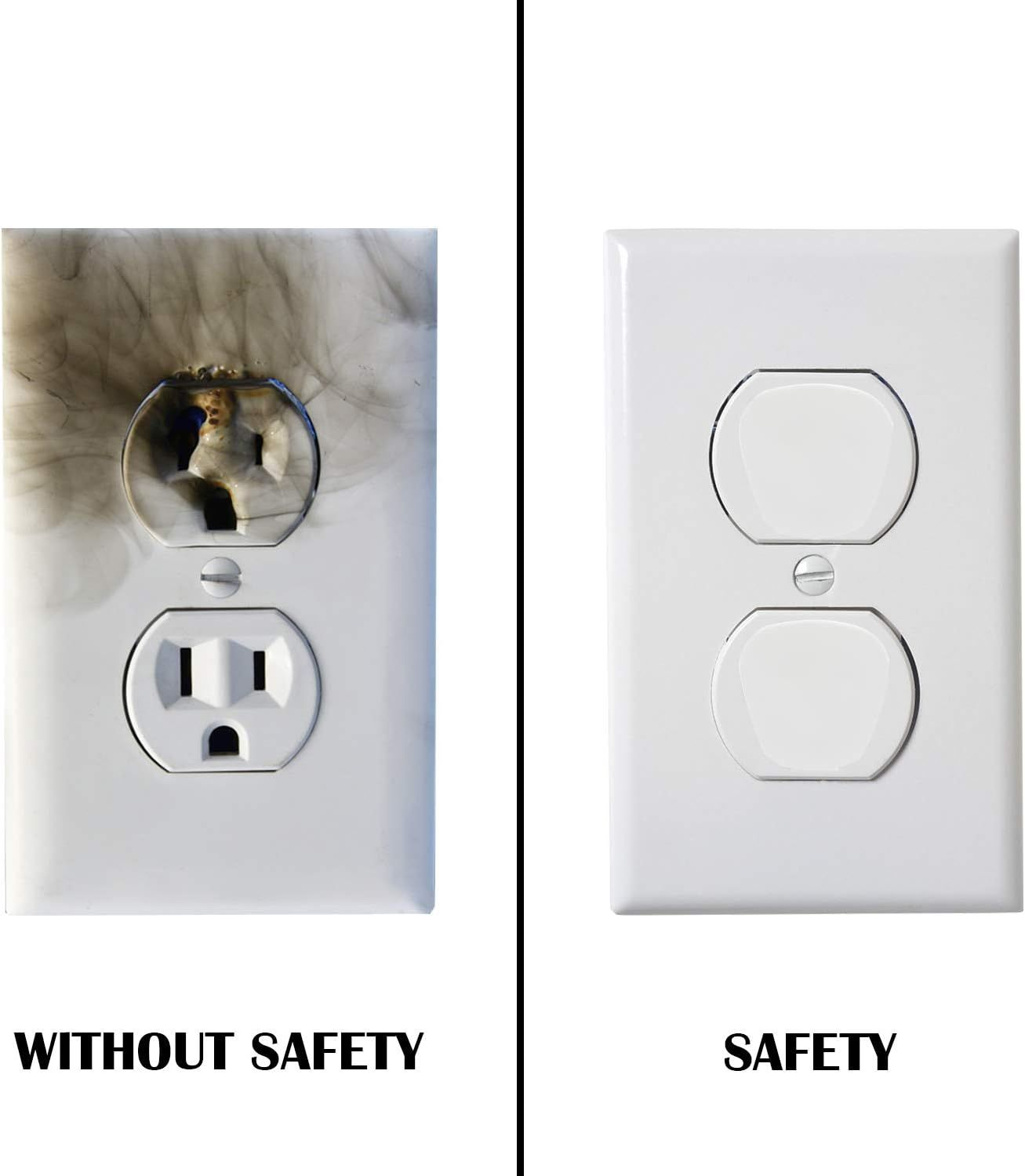 12Pcs Plug Socket Covers,Child Safety UK Covers for Sockets Baby Proof