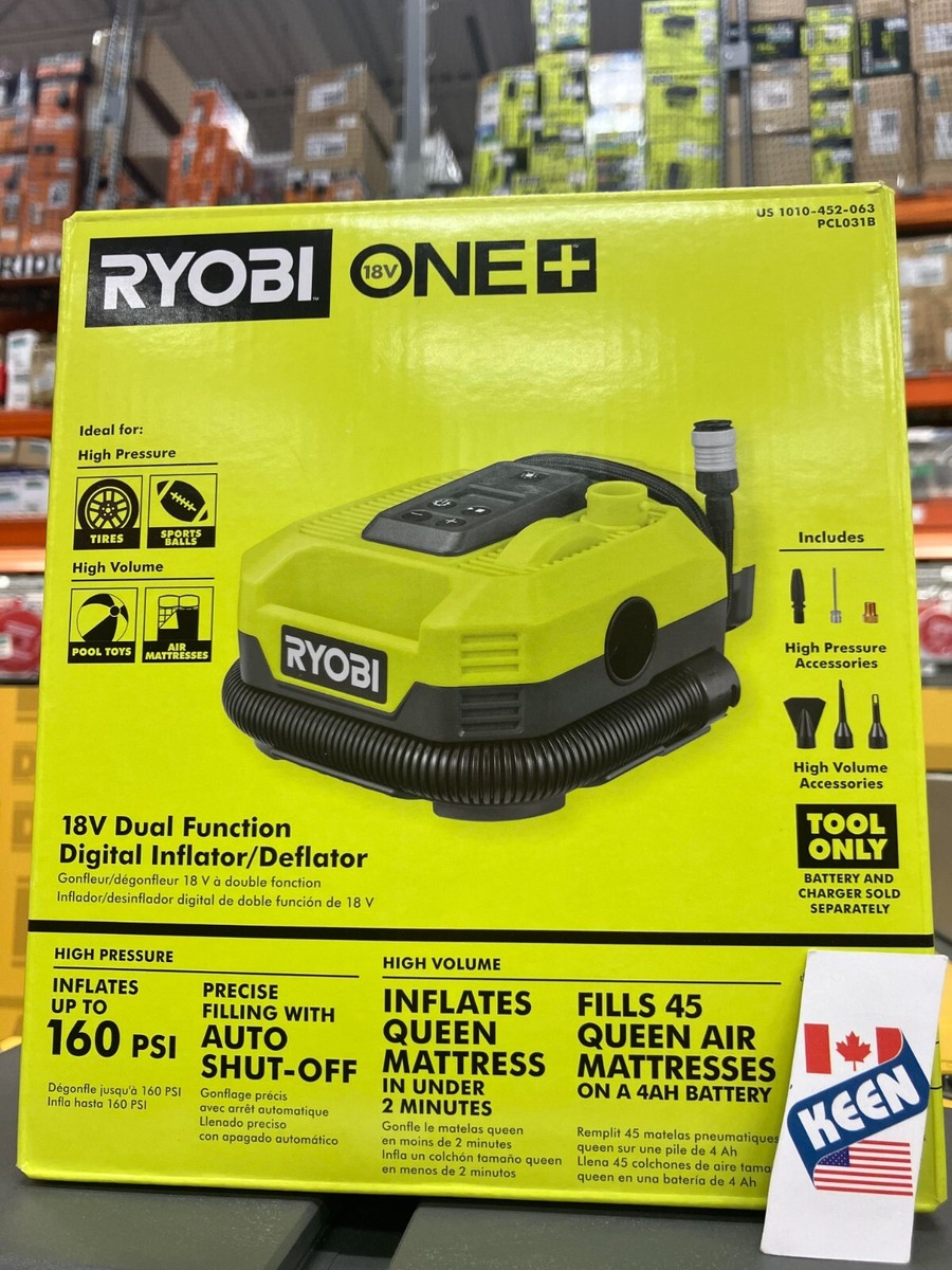 RYOBI CANADA 18V Dual Function Inflator/Deflator (Tool Only)
