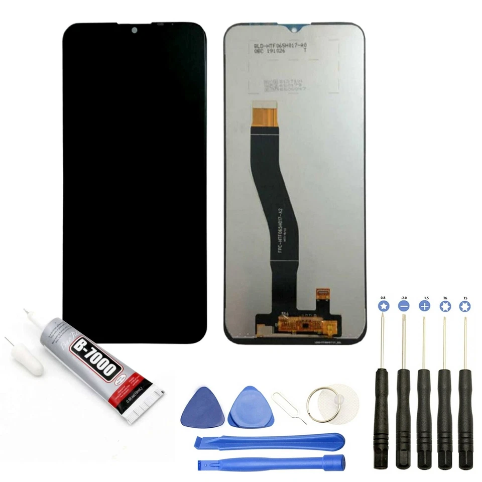 VISIODIRECT VITRE + ECRAN LCD POUR WIKO View 4 lite 6.52" BLEU + OUTILS + COLLE