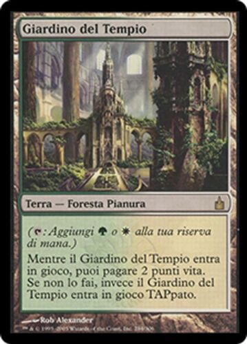 Temple Garden PL Ravnica: City of Guilds MTG Magic the Gathering Land Italian - Picture 1 of 1