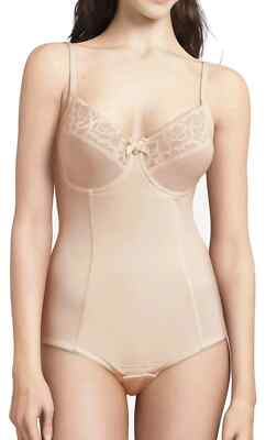 Chantelle L97737 Womens Skin Orangerie Underwire Bodysuit Size 36C