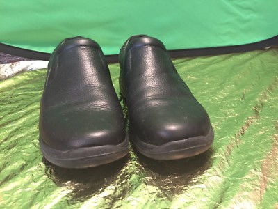 Nurse Mates Womens Black Leather Shoes Pre-Owned  Size 11M