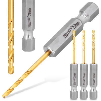 3x Metallbohrer Stahlboherer 2 mm HEX HSS Milwaukee Spiralbohrer Edelstahlbohrer