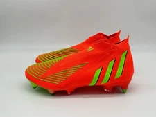 Adidas Predator Edge+ SG Men's Size 9 Soccer Cleats Data Pack Solar Red GW1038