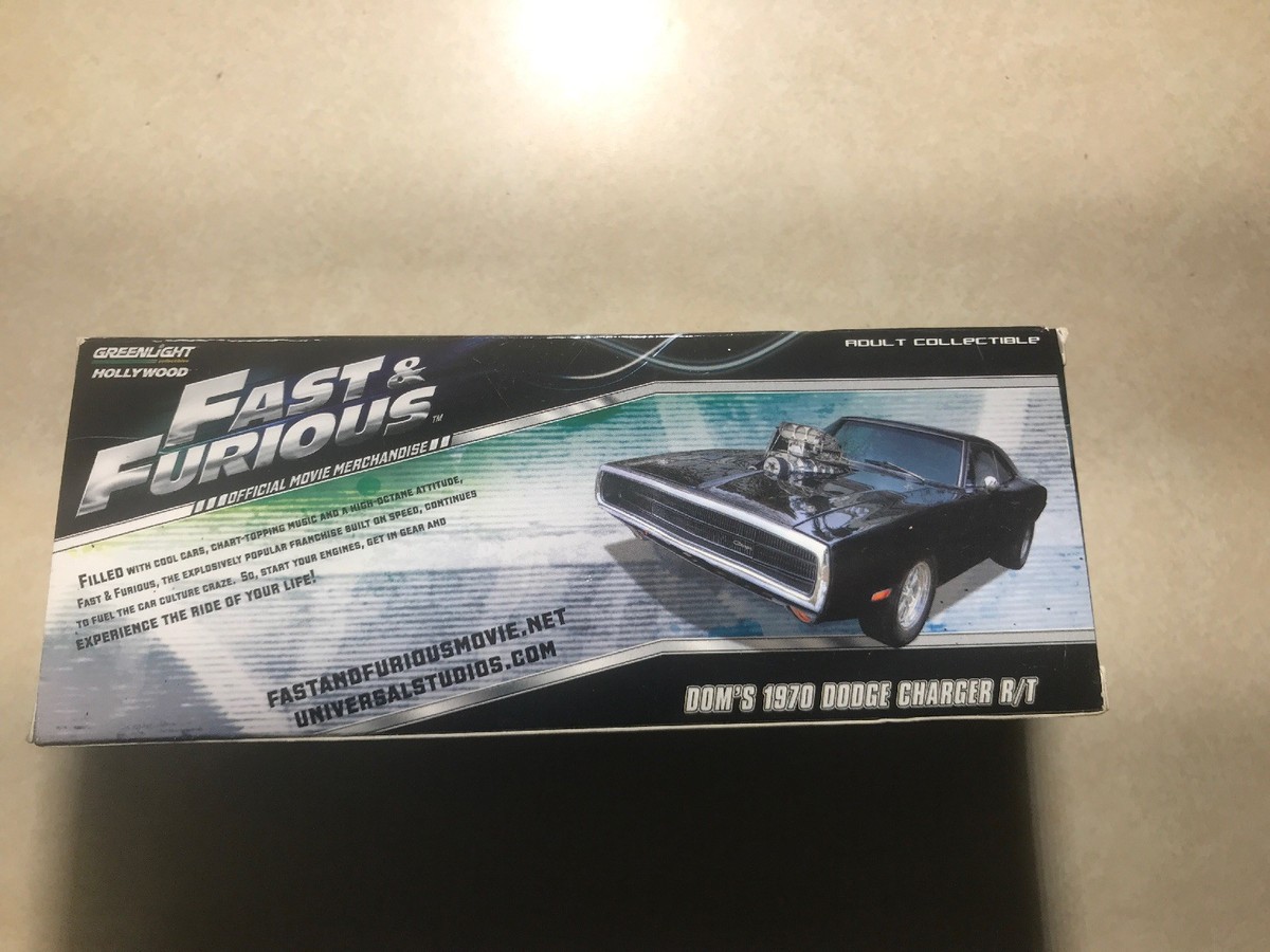 1:43 Greenlight Fast & Furious Dom's 1970 Dodge Charger R/T
