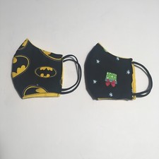 Cloth Face Masks Kids Size Pre-school 3-4 Years Batman Christmas