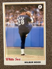 1978 style WILBUR WOOD Chicago White Sox Sports Poster MLB photo 16x24in