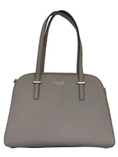 Kate Spade Small Elissa Cedar Street Light Gray Med Tote Leather Handbag
