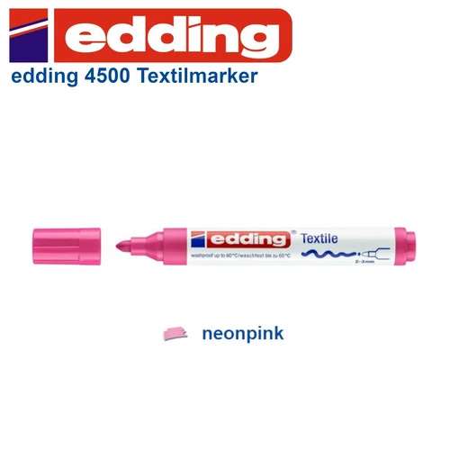 Edding 4500 Textilmarker Textil Marker Stift T-Shirt Stoff - Bild 14 von 17