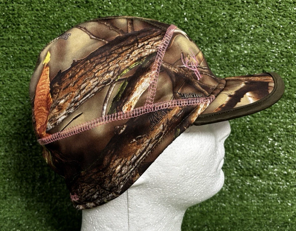 Huntworth Camouflage Ear Flap Pony Tail Fleece Lined Fabric Cap Hat- Women's M/L - Image 3 of 4