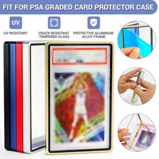 For Graded Cards Slab Bumper Case UV Resistant Magnetic Aluminum Metal Case