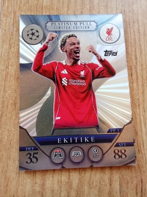 Topps Karte Hugo Ekitike Platinum Pull Limited Edition