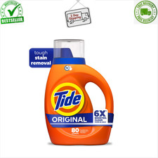 Tide Laundry Detergent Liquid with 6X Boosted Cleaning Power, Original, 100 Oz 0.03 per gallon