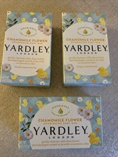 3 Yardley  London Chamomile Flower Soap MOISTURIZING BAR 4.25oz w/Essential Oil