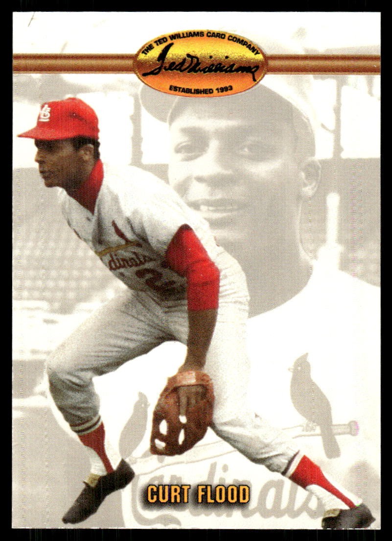 Curt Flood 1993 Ted Williams #88 Cardinals FREE SHIPPING StackedPacks