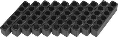 10 Pcs 6 Holes Hex Bit Holder Organizer Screwdriver Bit Holder 1/4 Inch Bit Stor