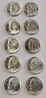 Lot of 10 90% Silver 🔥Roosevelt Dimes🔥 1946-1964P + D AU+/BU See Photos $#14