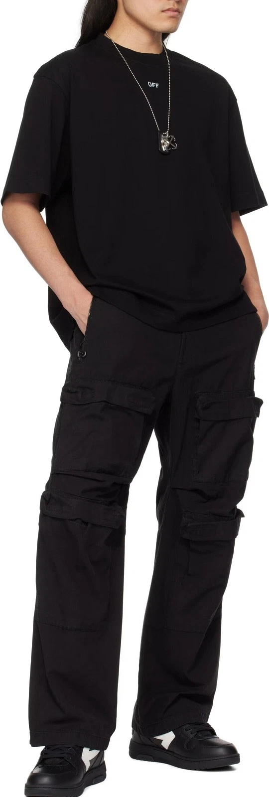 OFF WHITE T shirt manica corta Off White VIBE ARROW nera 125864633