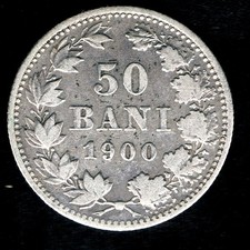 ROMANIA - 50 BANI 1900 KM# 23