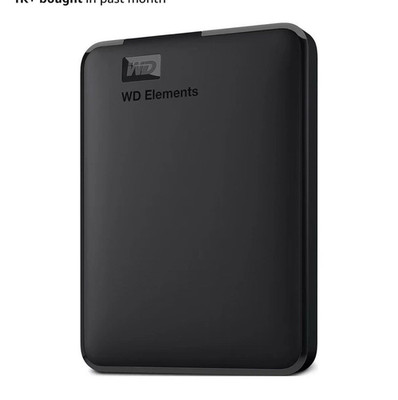 WD Elements 6TB Portable External HDD USB 3.0 Black (WDBHJS0060BBK-BB)
