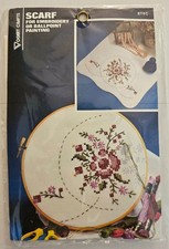 Scarf For Embroidery Ballpoint Painting  Rose Bouquet Vogart  Crafts No. 8715I