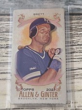 2021 Topps Allen and Ginter George Brett Metal card only 3 made!!!!