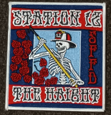 Grateful Dead San Francisco Fire Department Station 12 50 Patch Lot