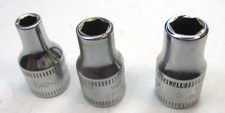 Snap on 3pc 1/4" Dr 6pt Metric TMM4 4mm TMM5.5 5.5mm TMM6 6mm Shallow Sockets US