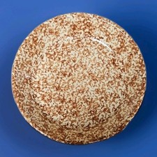 VINTAGE ROSEVILLE OHIO JASNOBRĄZOWY TALERZ DO CIASTA BISZKOPTOWEGO 