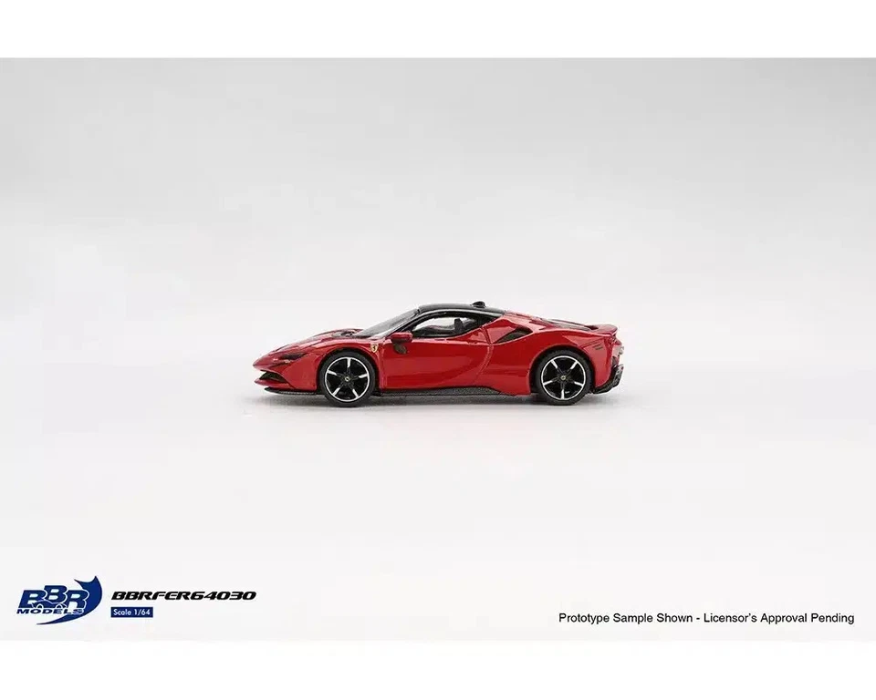 BBR Ferrari SF90 Stradale Rosso Corsa Die Cast 1/64 - Immagine 3 di 4